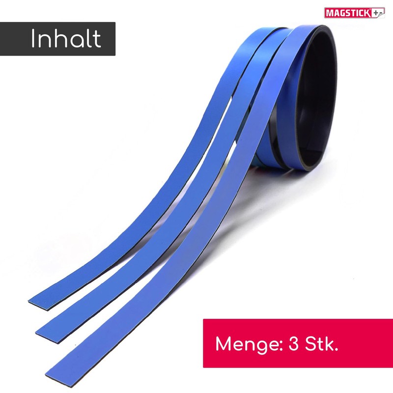 Mag235 Magnetic Strips Blue Approx. 1 cm x 1 m