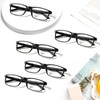 VisiWell 5-Pack Blue Light Blocking Reading Glasses for Women Men,