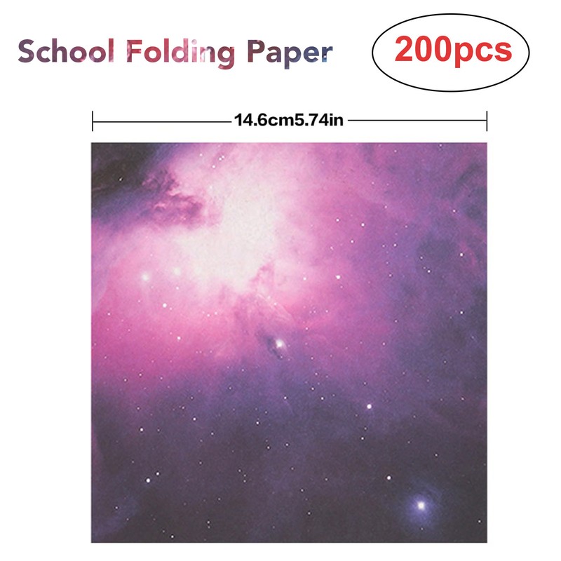 200 Sheet Double Sided Folding Paper School Kids DIY Outer