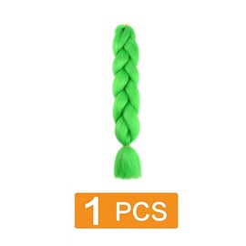 prinfantasy Hair Extensions Wigs Pre Stretched Braiding Hair Box Braid Hair Extensions Ombre Jumbo 24 Inch Crochet Braid Green Wig,GBBZ026