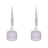 Anne Klein - Pendientes colgantes impecables en tono plateado y