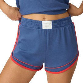 PJ Salvage Women's American Honey Collection Loungewear Shorts, Dark Denim, Small