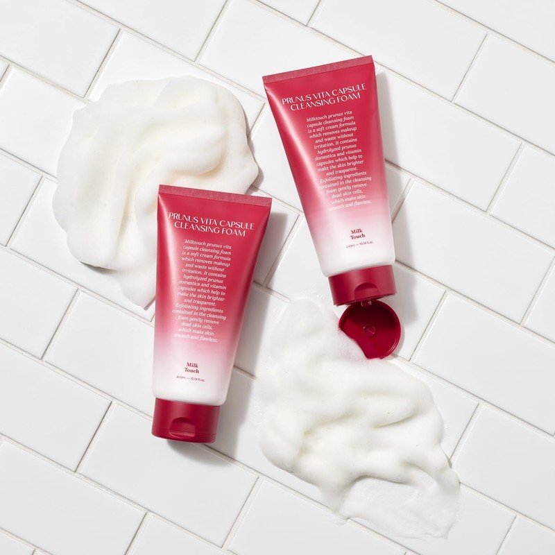 Milk Touch Western Plum Bitapsule Cleansing Foam Plum Face Wash