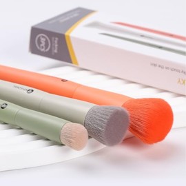 Kingmas Juego Brochas Maquillaje Base Contornos Corrector Brocha Kabuki Cara Colorete Bronceador Viaje Buffing Lunares Mezcla Líquida