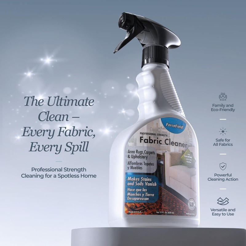 ForceField® Fabric Cleaner Professional Strength, Deeply Penetrates Water Safe Fabric