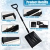 44" Snow Shovel for Car and Ice Scraper, 3-in-1 Snow