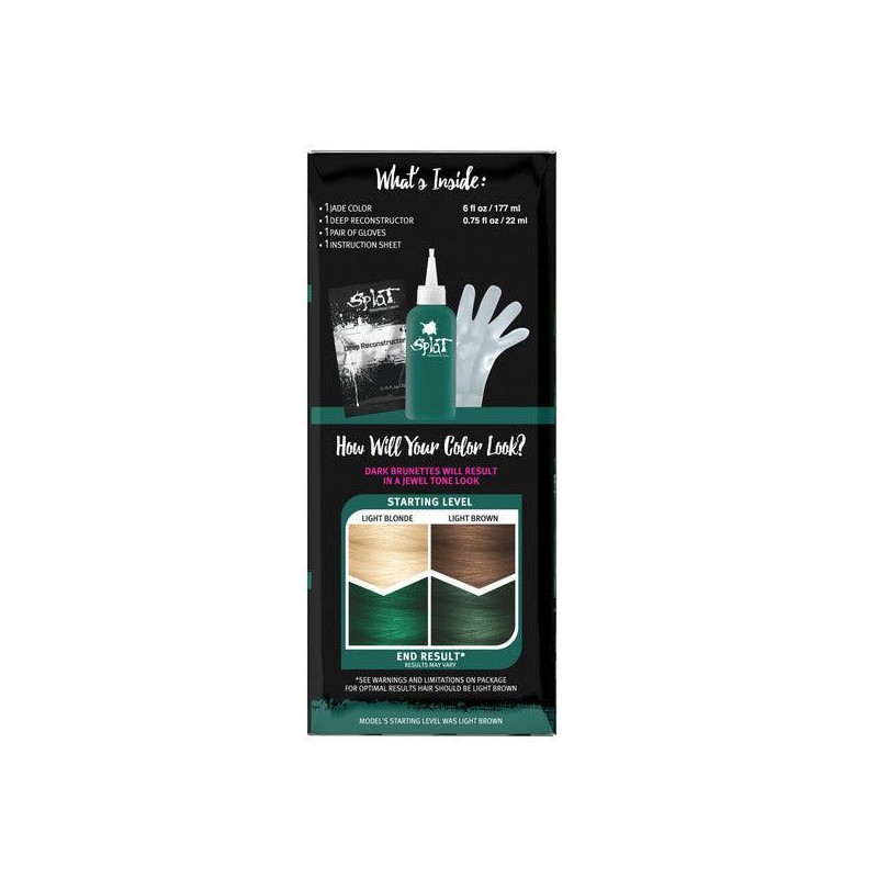 Midnight Jade No Bleach Green Semi-Permanent Hair Dye Kit