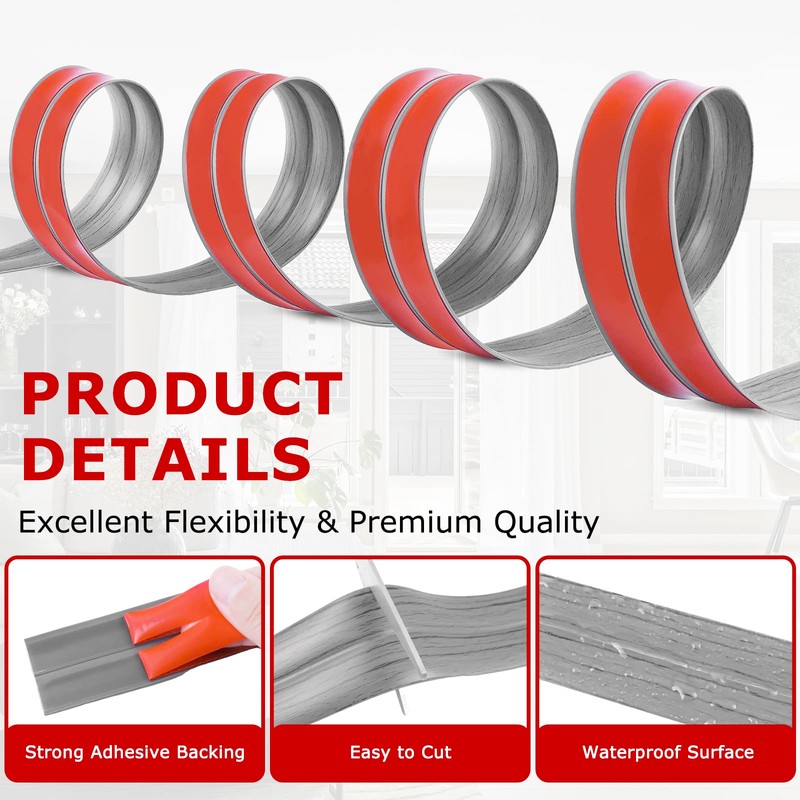 Flexible Wall Corner Protector Moulding Trim Peel and Stick Wall