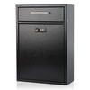 KYODOLED Steel Combination Lock Mail Boxes Outdoor,Locking Wall Mount Mailbox,Security