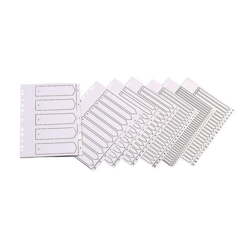 Q-Connect A4 A-Z 20 Part Polypropylene Index Multi Punched -