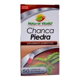 Chanca Piedra 50 Cap Natural Vitality Sabor Sin Sabor