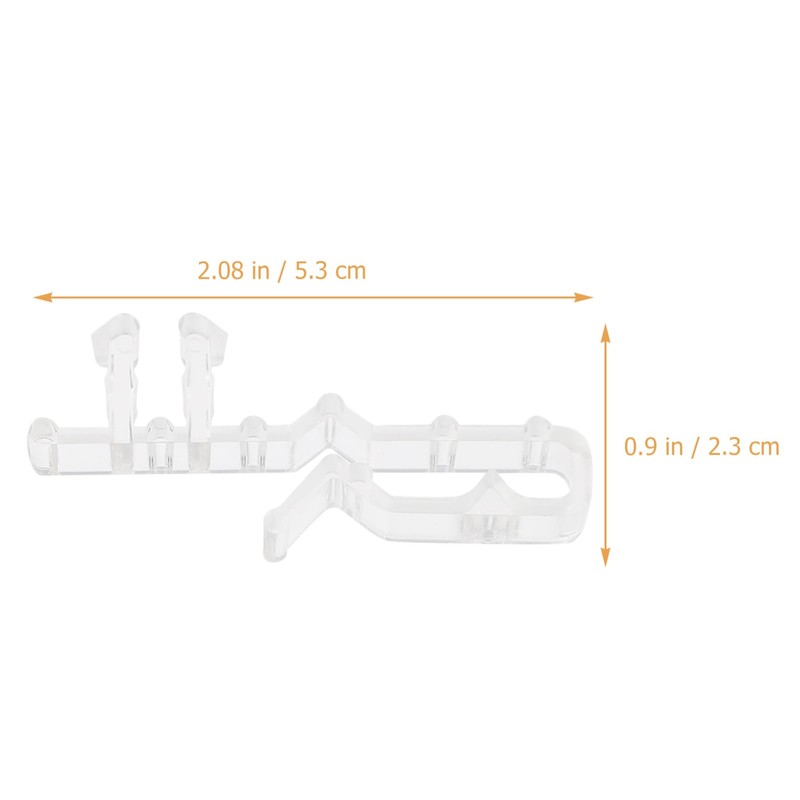 NOLITOY 12pcs Clear Hidden Valance Clips for Window Blinds Blind