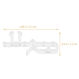 NOLITOY 12pcs Clear Hidden Valance Clips for Window Blinds Blind Repair Clips Lightweight Plastic Replacement Clips for Curtains Easy to Clean and Versatile for Home Use