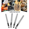 ECSiNG 15Pcs Hollow Hole Punch Leather Hole Punch Set Stainless