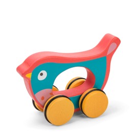 Le Toy Van PL032 Petilou Wooden Billie Bird on Wheels Activity Toy
