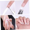 Healeved 100pcs Fiberglass Nail Extensions Manicure Fiber Uv Gel Building