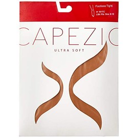 Capezio Girls Footless W Self Knit Waist Band - Tights, Light Suntan