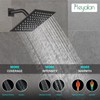 Heyalan 8 Inch Shower Head and Handle Set Square Shower