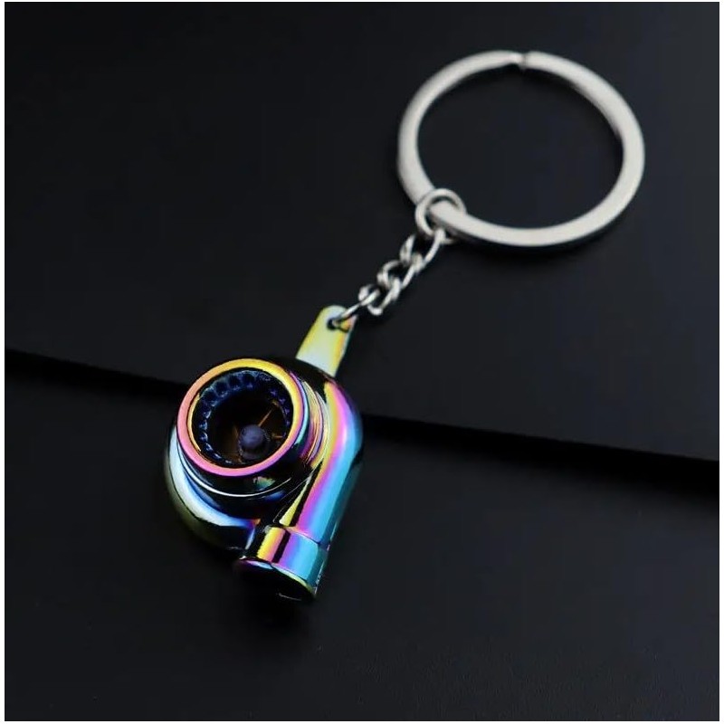 4Trails Turbo Car Keychain Auto Parts Keyring Lucky Turbocharger Gift