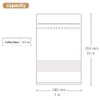 Resealable Bags,Kraft Stand up Pouches with Window,50Pcs 7x10"Zip Lock Coffee