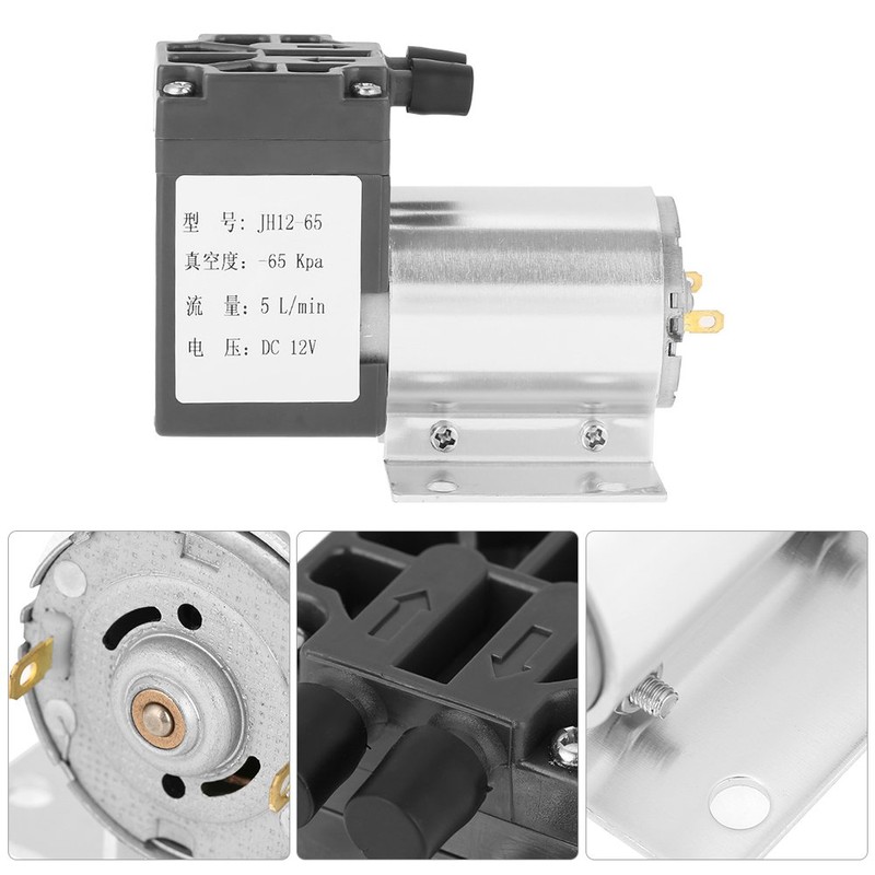 Vacuum Pumps, DC 12V 5L/min 120kpa Mini Vacuum Pump Negative