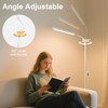 White LED Reading Floor Lamp, Bright 12W Dimmable Standing Light,