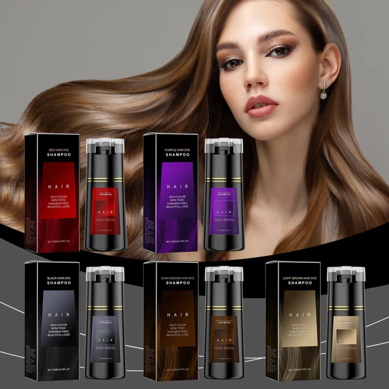Champú De Tinte Instantáneo De Cuidado Del Cabello Polar