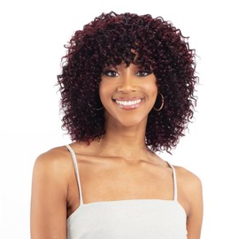 Shake N Go Virgin Remy Hair Weave Glossy - Water Curl 3Pcs (Color:NATURAL BLACK)