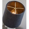 4x5x5 Granite Grey Burlap Drum Lampshade - Perfect for Chandeliers,