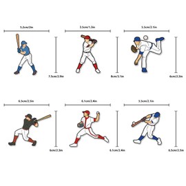 18pcs Baseball Cupcake Toppers Baseball Player Happy Birthday Cupake Picks port Theme Party Event Supplies for Boys Girls Kid Man Women (01)