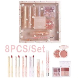 Kit De Maquillaje Completo De 8 Piezas Para Mujer, Set De Ma