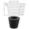 Skystuff 2Pcs Umbrella Cone Wedge Plug for Patio Table Hole