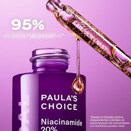 Paula's Choice CLINICAL - Suero concentrado con 20% de niacinamida y vitamina B3, tratamiento antienvejecimiento para decoloración y minimizar los poros grandes, sin fragancia y sin parabenos, botella