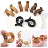 AWAYTR 8Pcs Small Hair Claw Clips for High Ponytail Matte