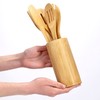 RAVI Kitchen Utensils, Bamboo Wood Kitchen Utensils Set, Five Spoon