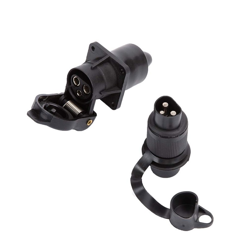 Etuker 3-Pin Plug & Socket 3-Pin Trailer Plug Socket 3-Pin