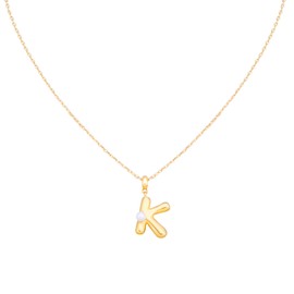 Milan Chiva Initial Letter Pendant Necklaces 14K Gold Plated Dainty Tiny Initial A-Z Necklace Trendy Jewelry MNS-1021GD