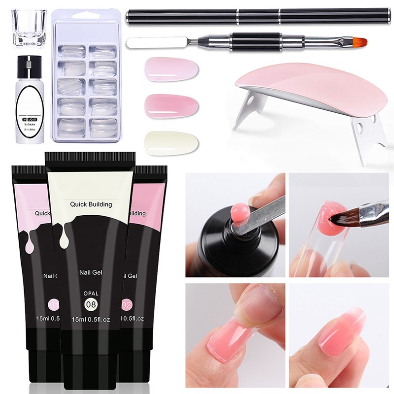 Nail Gel Kit 15ml Safe Reliable Quick Extension Extension Nail