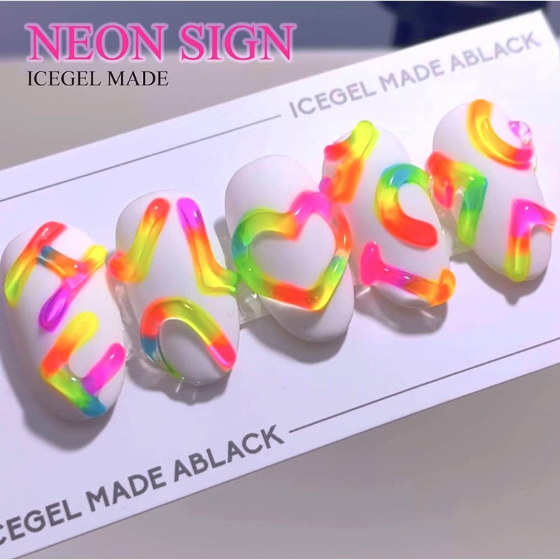 ICE GEL ABLACK Neon Sign Gel 1296 3g