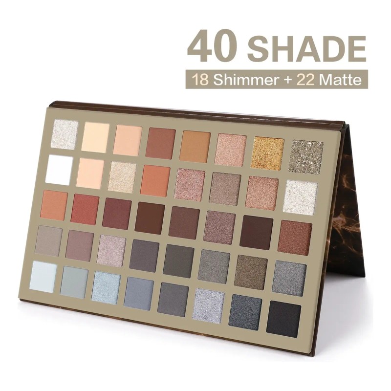 Paleta Sombras Ucanbe 40 Tonos Mate Glitter Profesional