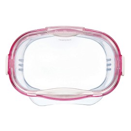 REEFTOURER RM130J Snorkeling Snorkel Mask for Kids, 4-9 Years Old, Elastomer, Clear Light Pink