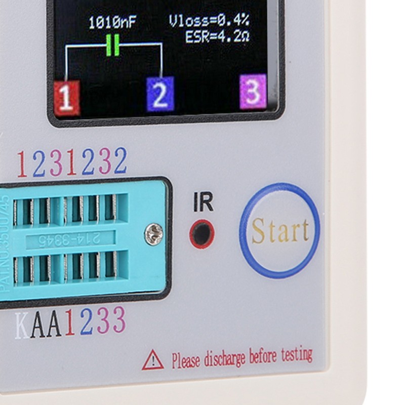Multifunction Transistor Tester 1.8in TFT Display Screen LCR‑TC1 for Capacitor