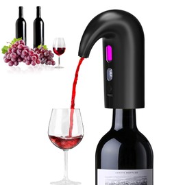 CVIUYO Mini Electric Wine Aerator Pourer Portable One-Touch Wine Aerator Pump for Red and White Wine Multi-Smart Automatic Wine Dispenser with USB Rechargeable for Wine Enthusiasts