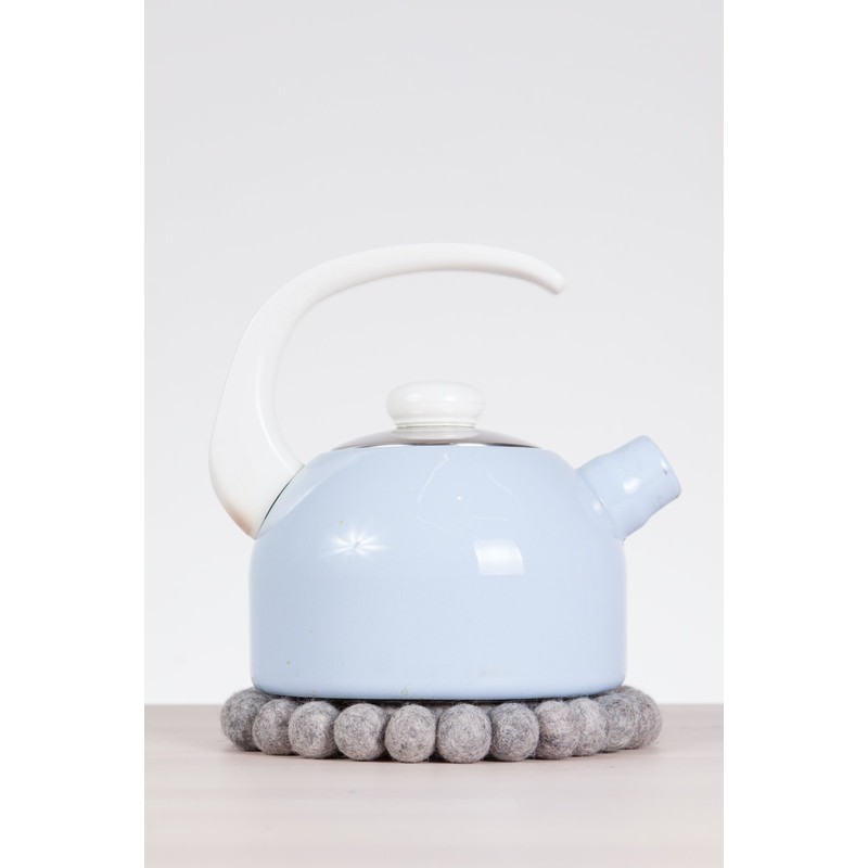 myfelt Carl Trivet Virgin Wool Grey Diameter 20 cm Heat
