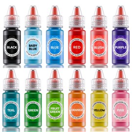 Oil Based Food Coloring for Chocolates - Jelife 12 Colors Oils Dye Set Flavorless Edible Food Color Vibrant Concentrated Neon Icing Colors for Candy Melts (6ml/Bottles)