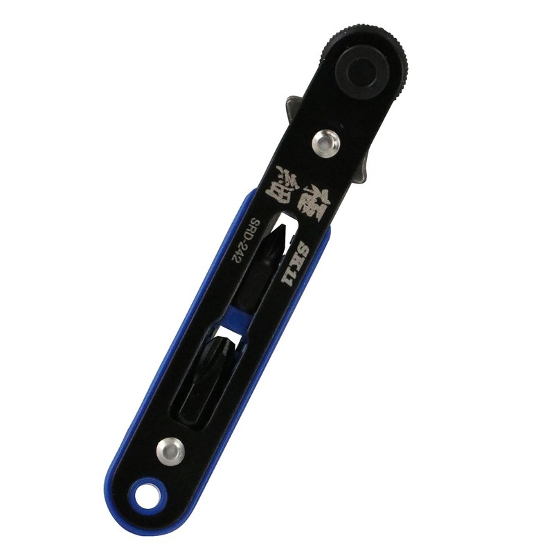 SK11 SRD-242 Ultra Fine Ratchet Screwdriver, 60 Bent Ups, Compatible