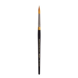 KINGART 9020 8 Ultra Round Gold Taklon Paint Brush for All Media Art