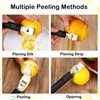 Ouligay Lemon Zester Tool,Channel Knife,Lemon Peeler,Lemon Bar Tools,Stainless Steel Bartender
