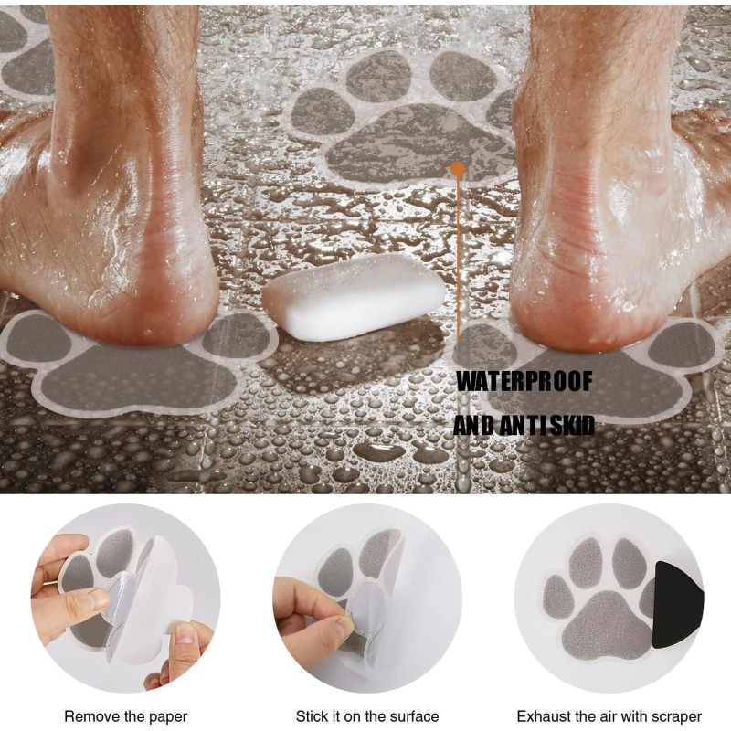 Secopad Non Slip Bathtub Stickers Set 20 Pieces Slip Resistant