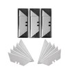 30 Pack Utility Knife Blades, SK5 Steel Heavy Duty Box